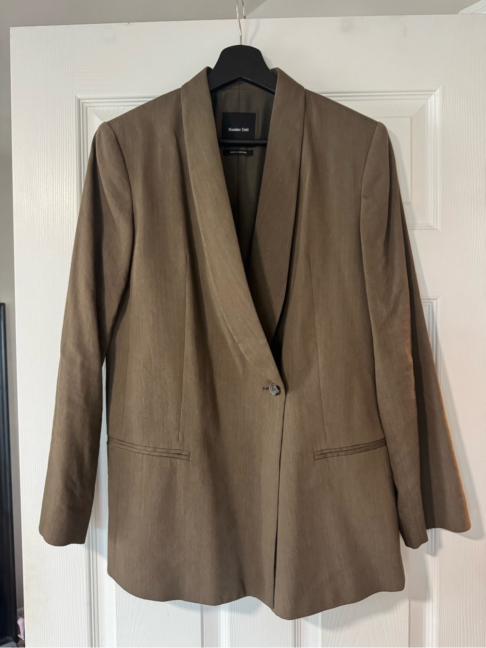 Massimo Dutti Women's Linen Blend Dinner Jacket